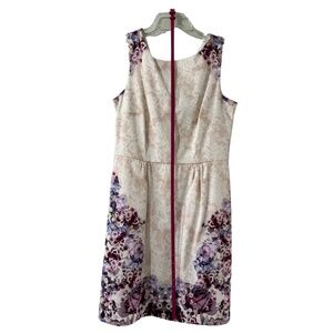 Tristan Dress, Floral with matching leather cinch belt, NWT